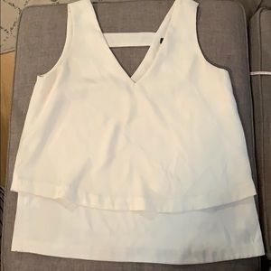 Banana Republic Tiered Sleeveless V-Neck